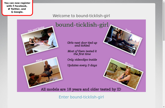 Bound Ticklish Girl